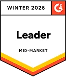 G2 Leader Mid-Market Winter 2026 badge