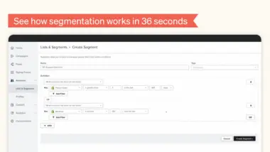 Klaviyo email segmentation video