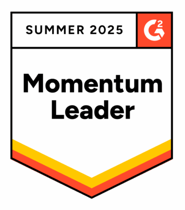 G2 Momentum Leader badge for Summer 2025.