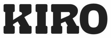 Logotipo com a palavra "KIRO" em letras maiúsculas e negrito.