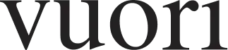 Logo de Vuori en color carbón.