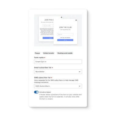 Use sign-up forms to collect zero-party data
