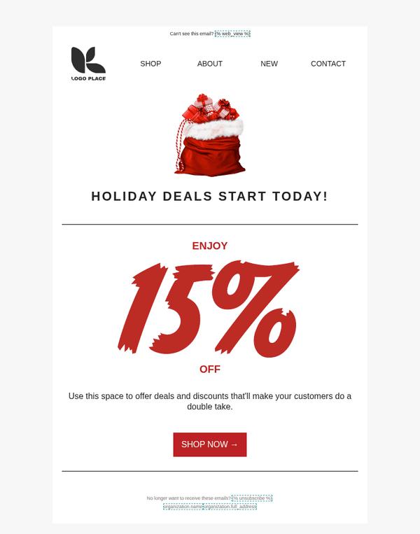 Holiday deal - Limited time offer