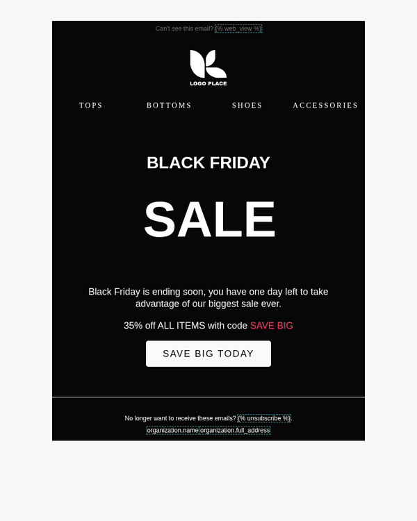 Black Friday - Sale