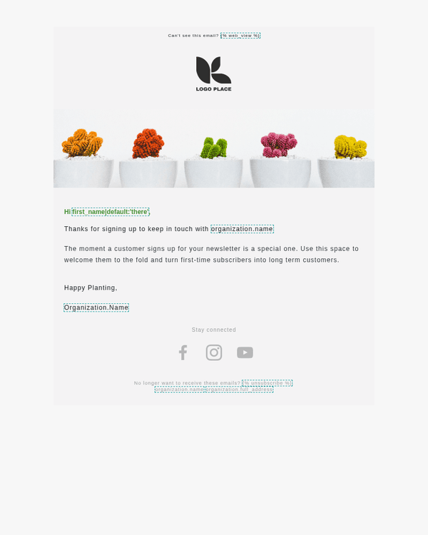 New subscriber - Welcome