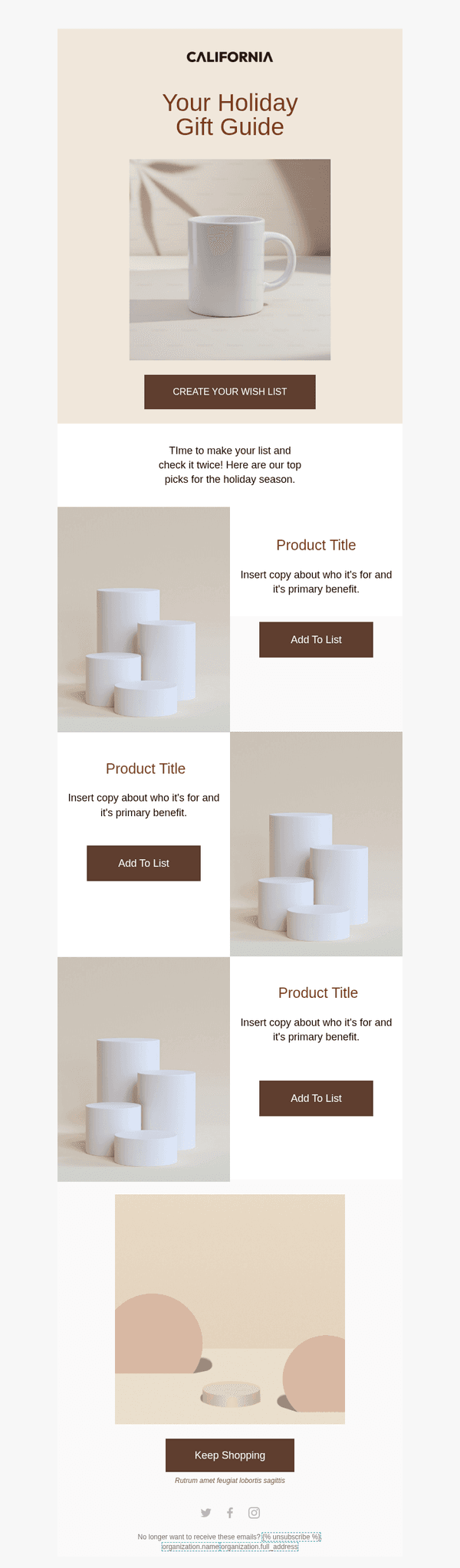 Holiday Gift Guide - Beige