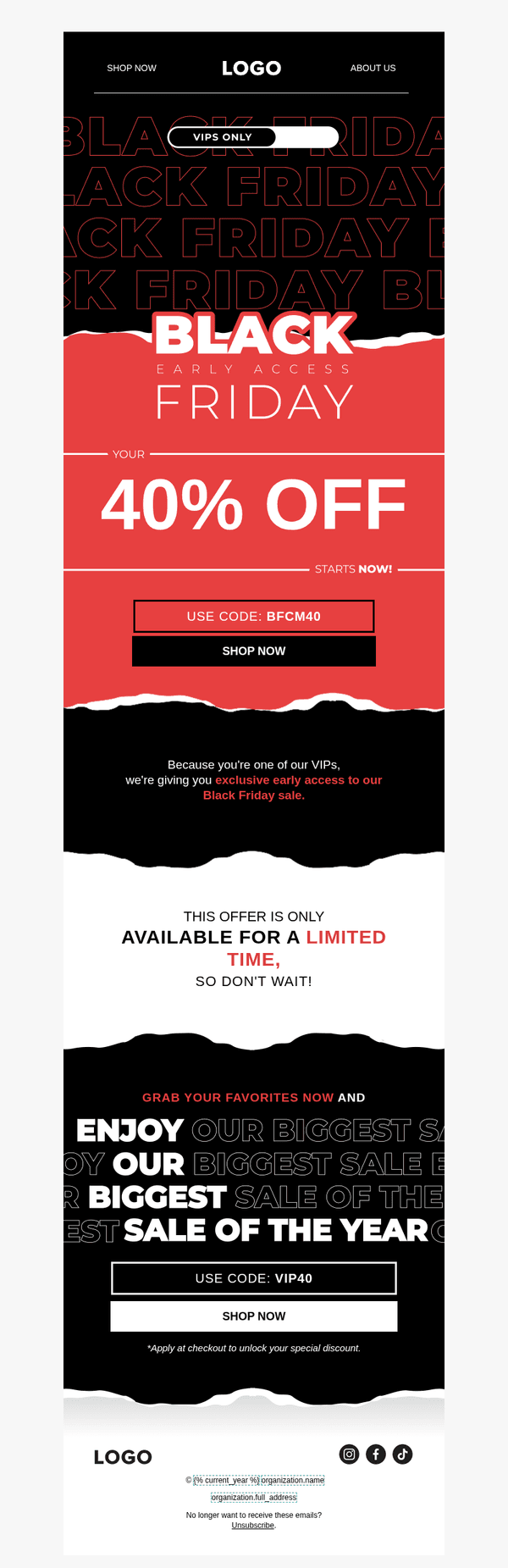 Black Friday - Early Access To Sale