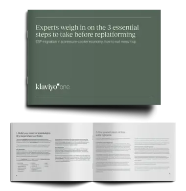 title page for the 3 essential steps for replatforming PDF and an inside look at the coverlet