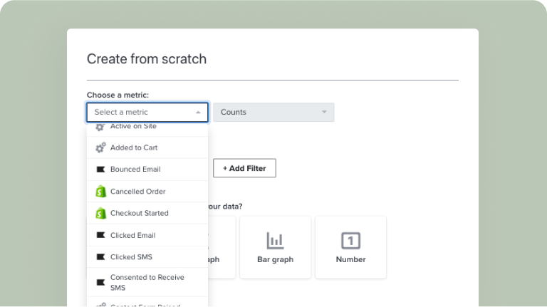 Creating email data reports from scratch in Klaviyo platform