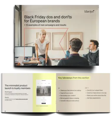 Black Friday marketing campaign examples from European brands