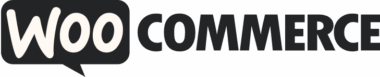 WooCommerce logo with "Woo" in a speech bubble and "Commerce" in bold text.