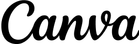 Canva logo in black text.