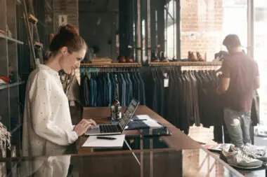 Prestashop owner at her store