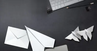 Ecommerce email showing letters and envelopes