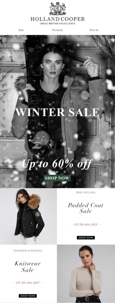 Holland Cooper Boxing Day Email