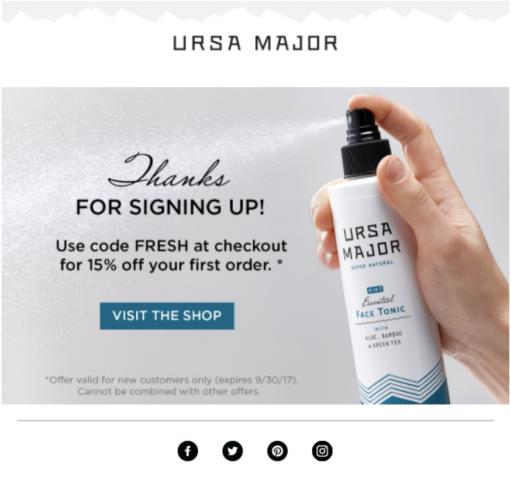 Ursa Major email segmentation example