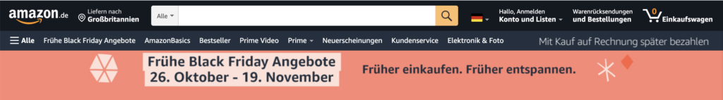 Amazon.de Black Friday 2020