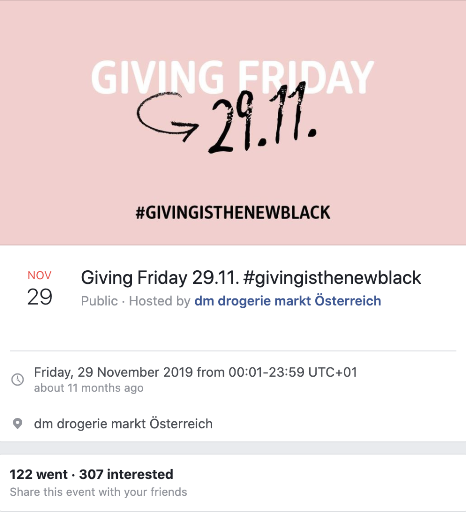 Black Friday alternatives: Giving Friday Facebook Promotion