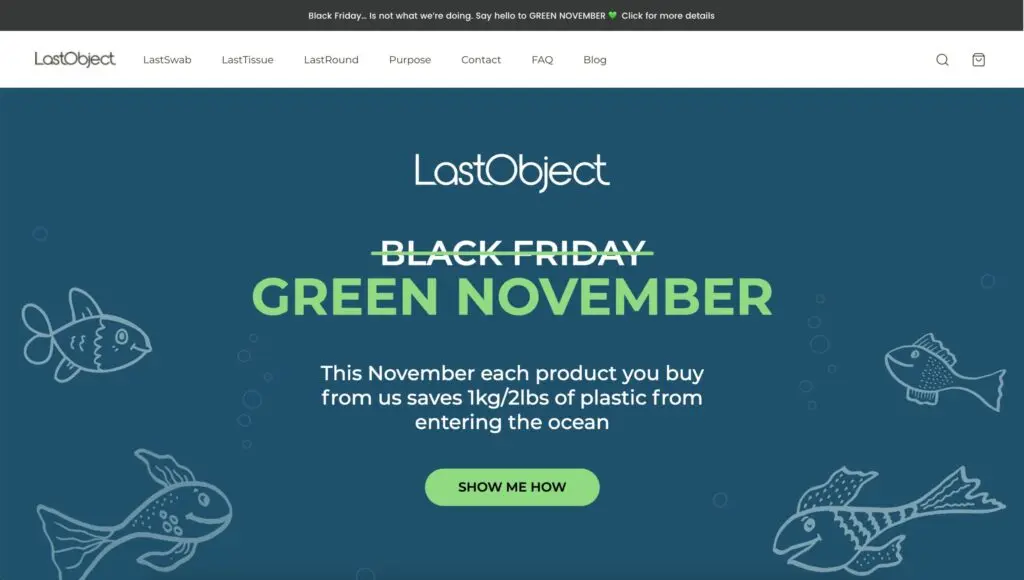 Black Friday alternatives: LastObject's Green November campaign
