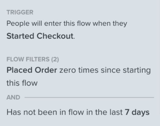 Image shows a flow filter that indicates when the last time a user was in a flow. 