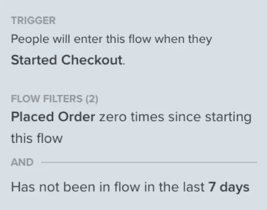 Image shows a flow filter that indicates when the last time a user was in a flow. 