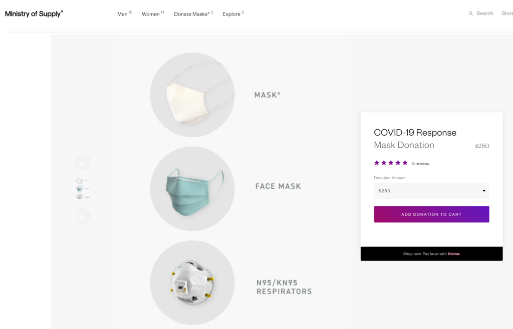 Image shows an example of communicating with empathy during coronavirus as customer marketing.