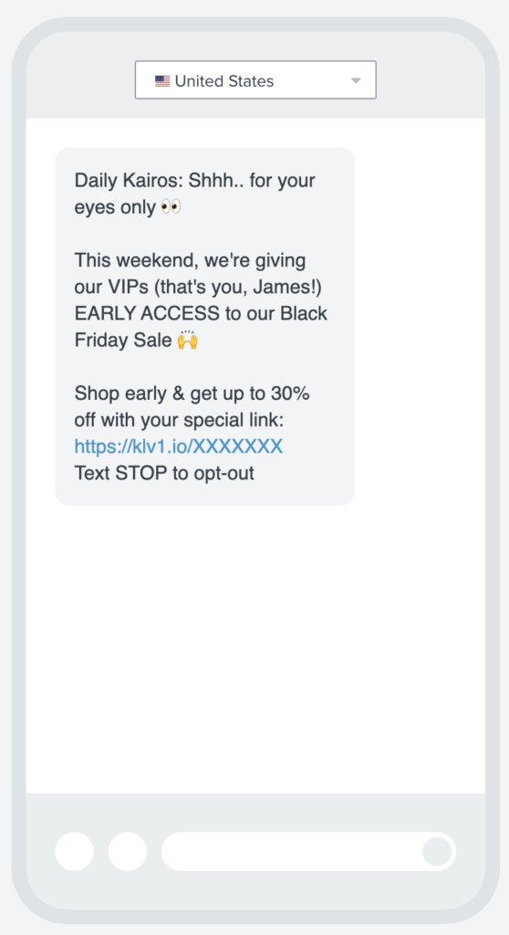 daily kairos vip early access black friday sale