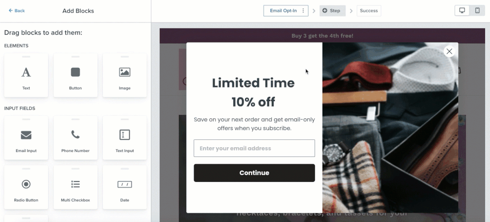 sms signup form
