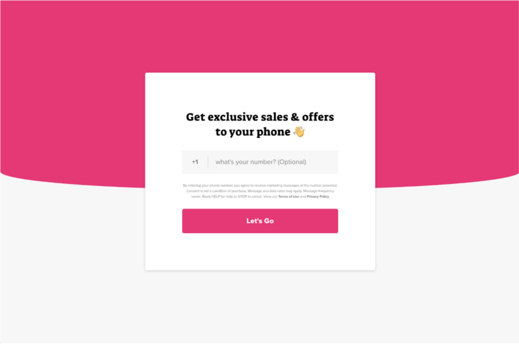 Screenshot of an email signup form on the Mixtiles website.