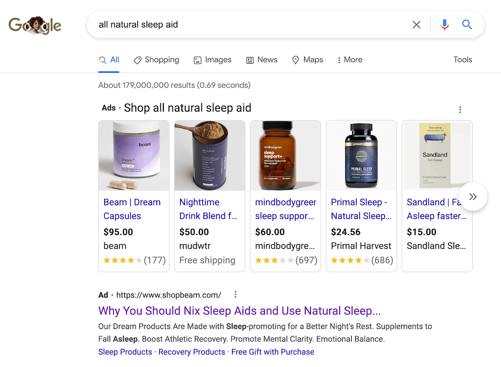 all natural sleep aid search results google shopping