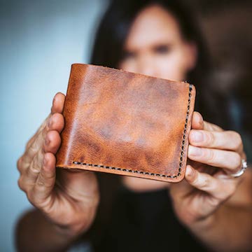 popov leather wallet