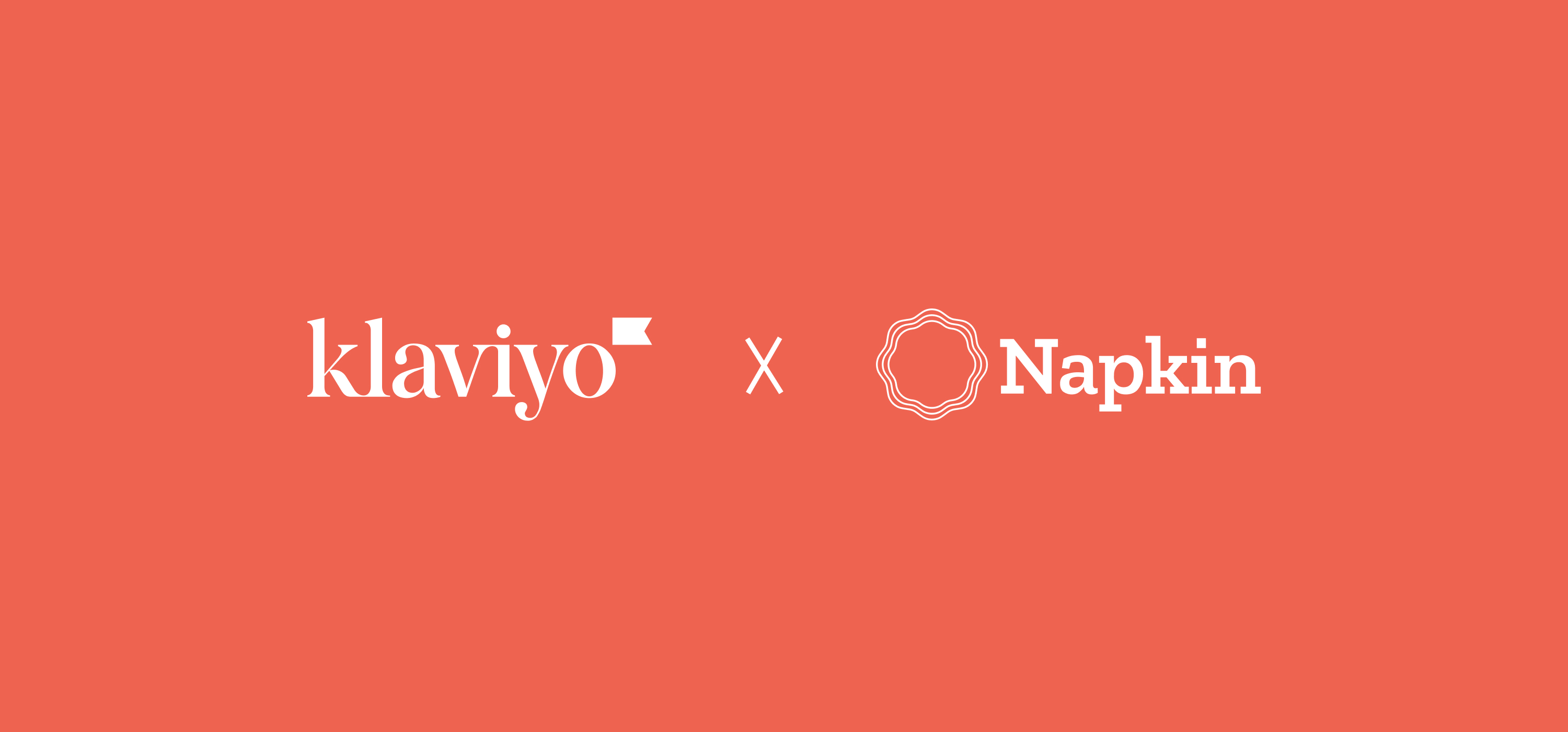 Napkin.io x Klaviyo logo