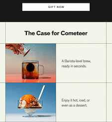 Cometeer-fathers-day-email-template-father’s-day-gift-guide-2 Image shows an email from Natural Pigments