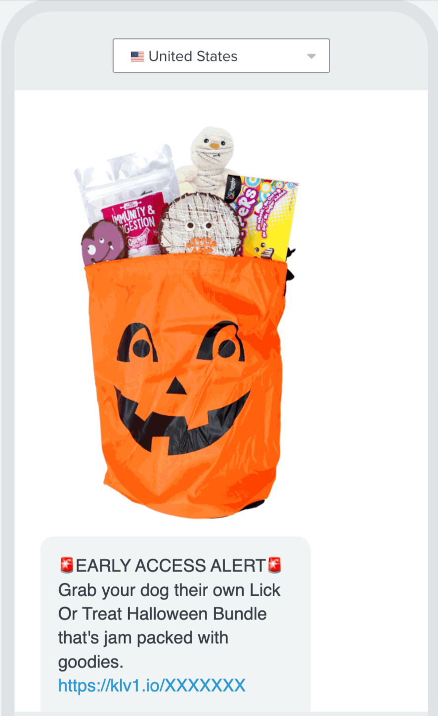 Dog-Bakery-Halloween Image shows a marketing text from Dog Bakery