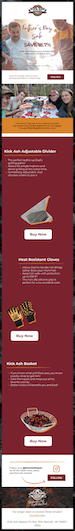 Kick-ash-basket Image shows an email from Kick-Ash Basket, in digital marketing