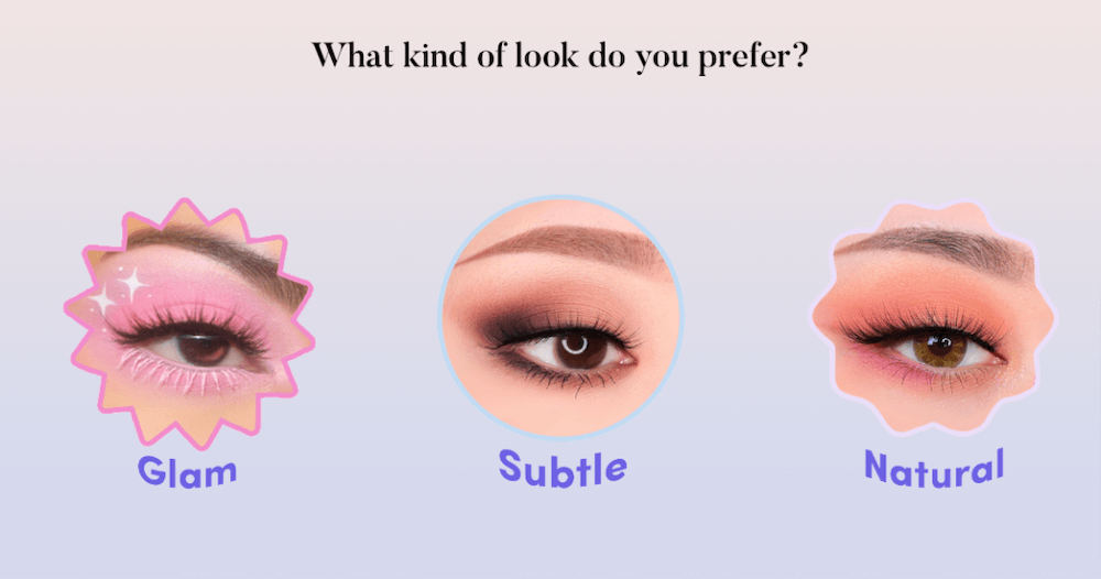 Image shows a pop-up form from Doe Lashes asking the user which kind of lashes they prefer, along with offering a discount and collecting their email address.