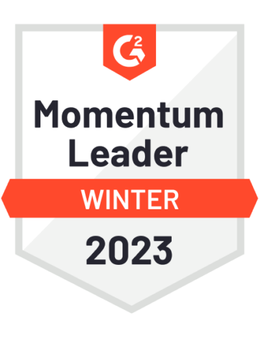 G2 Badge - Marketing Automation Momentum Leader - Winter 2023