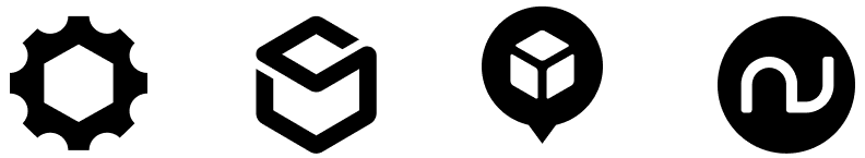 Black delivery truck icon with motion lines indicating speed.
