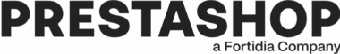 Prestashop logo with text "a Fortidia Company".